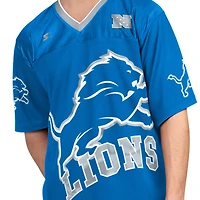 Pack de t-shirts à manches courtes et longues Detroit Lions bleu blanc pour homme