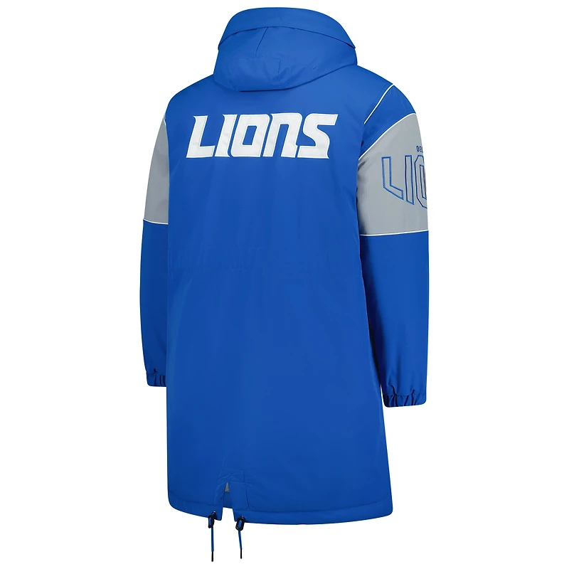 Veste zippée en polyfill bleu Detroit Lions Dynasty Stadium pour homme