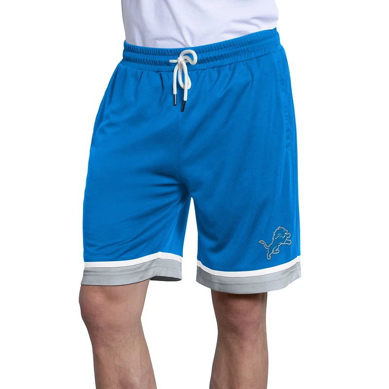 Men's Starter  Blue Detroit Lions Power Play Mesh Shorts