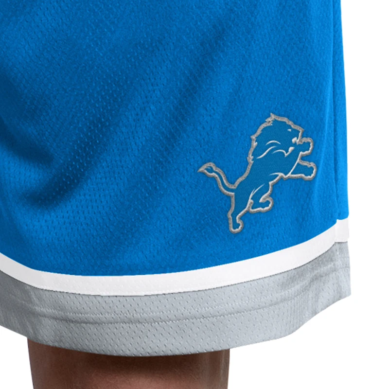 Men's Starter  Blue Detroit Lions Power Play Mesh Shorts