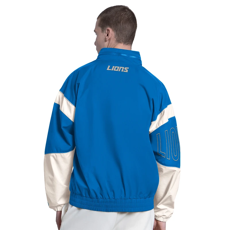 Veste à capuche zippée Starter Blue Detroit Lions The Gust pour homme