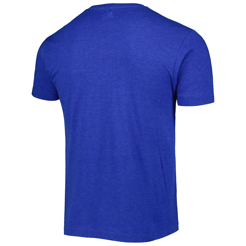T-shirt Prime Time bleu chiné pour homme des Lions de Détroit
