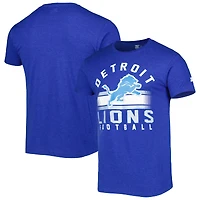 T-shirt Prime Time bleu chiné pour homme des Lions de Détroit