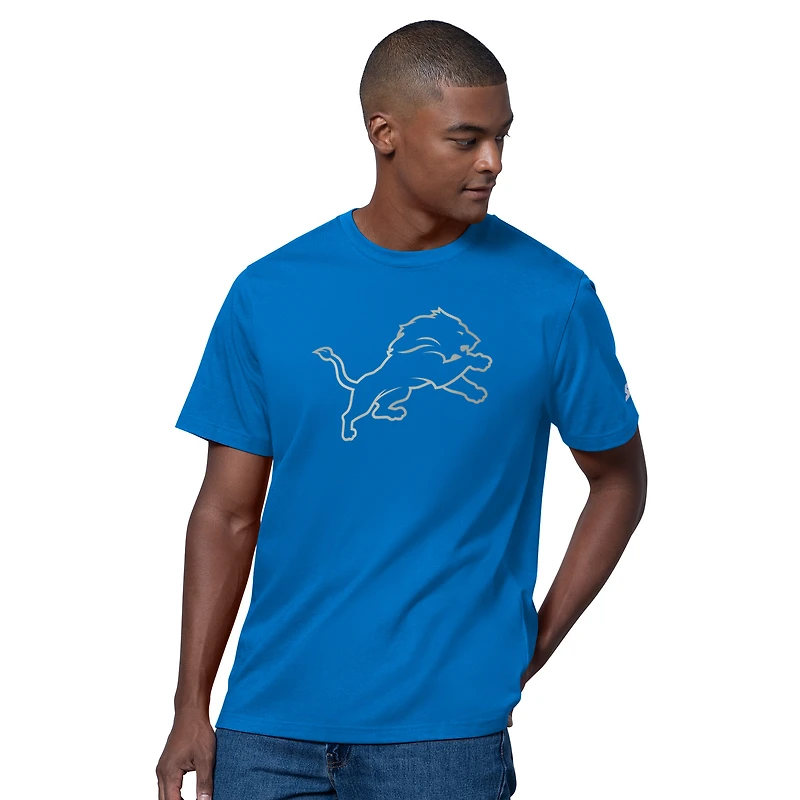 T-shirt de football américain Starter Royal Detroit Lions Thursday Night Gridiron pour homme