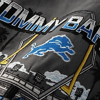 Men's Tommy Bahama  Gray Detroit Lions Endzone Paradise COOLMAX Button-Up Shirt