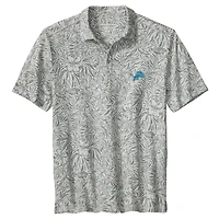 Polo Tommy Bahama gris Detroit Lions IslandZone Wild Hibiscus Tri-Blend pour homme