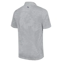 Men's Tommy Bahama Gray Detroit Lions Sport Santiago Paradise Polo