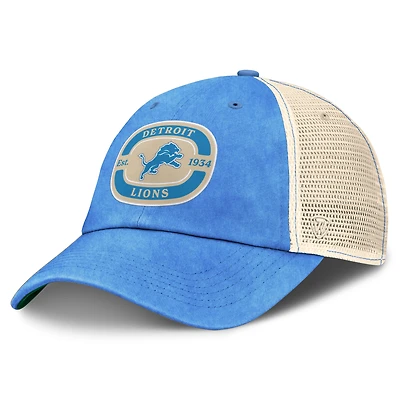 Casquette ajustable Top of the World pour homme avec écusson d'équipe des Lions de Détroit bleu