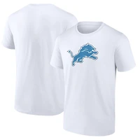 Men's  White Detroit Lions Primary Logo T-Shirt