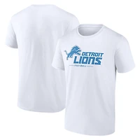 Men's  White Detroit Lions Team Lockup T-Shirt