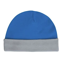 Newborn & Infant Detroit Lions Dynamic Duo Bodysuit, Bib Knit Hat Set