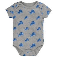 Ensemble de 3 bodys Starter pour nouveau-nés et nourrissons des Detroit Lions Team
