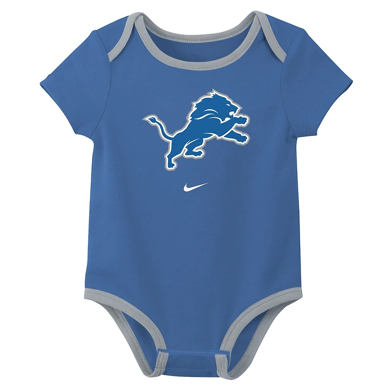 Ensemble trois pièces Nike Detroit Lions pour nouveau-né et bébé