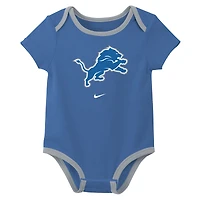 Ensemble trois pièces Nike Detroit Lions pour nouveau-né et bébé
