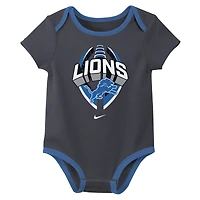 Ensemble trois pièces Nike Detroit Lions pour nouveau-né et bébé