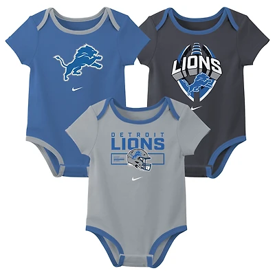 Ensemble trois pièces Nike Detroit Lions pour nouveau-né et bébé