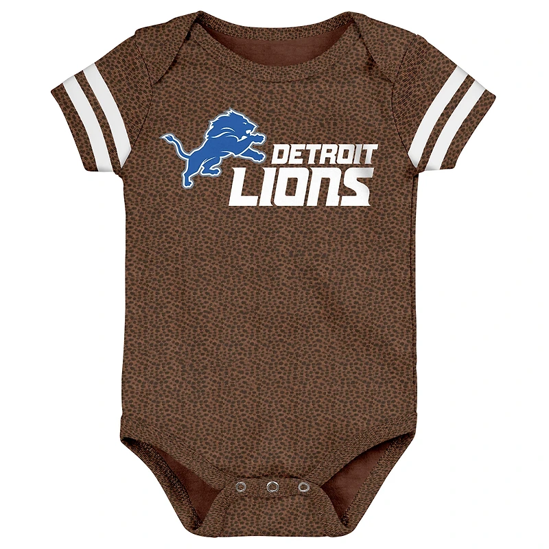 Newborn & Infant Outerstuff Brown Detroit Lions Playmaker Bodysuit