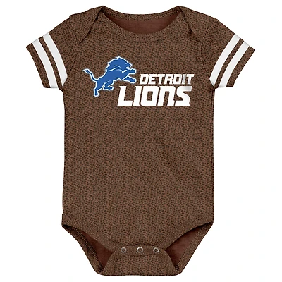 Newborn & Infant Outerstuff Brown Detroit Lions Playmaker Bodysuit
