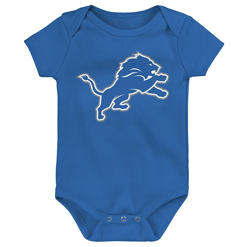 Ensemble 3 pièces pour nouveau-né Outerstuff Detroit Lions Little Tike