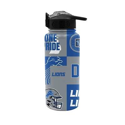 Pegasus Detroit Lions 32oz. Local Slogan Press Top Water Bottle