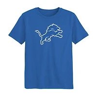 T-shirt bleu avec logo de l'école maternelle Detroit Lions