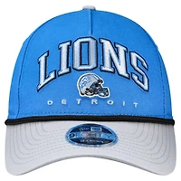 Preschool New Era  Blue/Gray Detroit Lions  Arch COOLERA 9FORTY A-Frame M-Crown Adjustable Hat