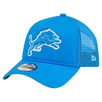 Casquette ajustable New Era bleue Detroit Lions Main A-Frame 9FORTY pour enfants d'âge préscolaire