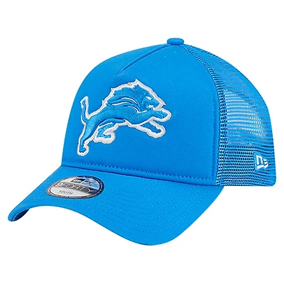 Casquette ajustable New Era bleue Detroit Lions Main A-Frame 9FORTY pour enfants d'âge préscolaire