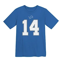T-shirt Nike Amon-Ra St. Brown Blue pour enfant d'âge préscolaire avec nom et numéro du joueur des Lions de Detroit