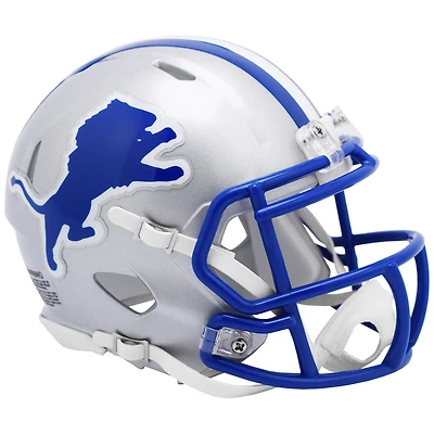 Casque Riddell Detroit Lions 1983-2002 Throwback Speed ​​Mini