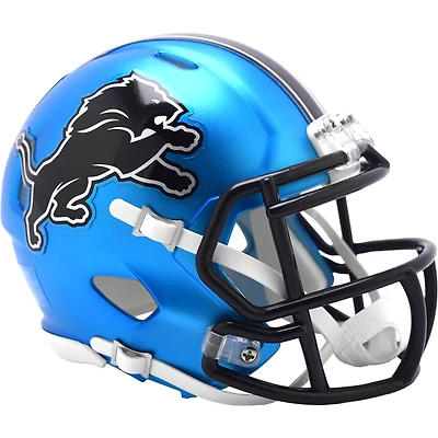 Riddell #1 Detroit Lions 2024 On-Field Alternate Speed Mini Helmet