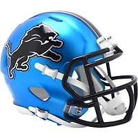 Riddell #1 Detroit Lions 2024 On-Field Alternate Speed Mini Helmet