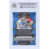 Sam LaPorta Detroit Lions Autographié 2023 Panini Mosaic Green #360 Beckett Fanatics Witnessed Authenticated 9/10 Rookie Card