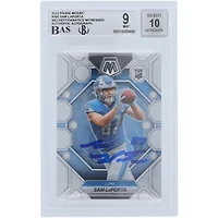 Sam LaPorta Detroit Lions Autographed 2023 Panini Mosaic #360 Beckett Fanatics Witnessed Authenticated /10 Rookie Card