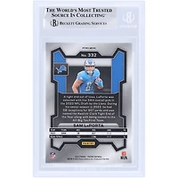 Sam LaPorta Detroit Lions Autographié 2023 Panini Prizm Orange Disco Prizm #332 Beckett Fanatics Witnessed Rookie Card