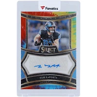 Carte autographiée de Sam LaPorta (Detroit Lions) 2024 Panini Select Tie Dye Signatures Prizm #SP-SLA #17/25