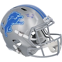 Casque réplique autographié par Sam LaPorta des Detroit Lions 2024 Speed ​​- Signature bleue