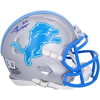 Sam LaPorta Detroit Lions Autographed Riddell 2024 Speed Mini Helmet
