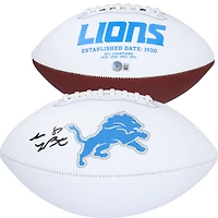 Sam LaPorta Detroit Lions Autographed White Panel Football 