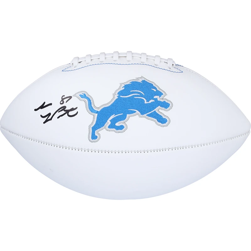 Sam LaPorta Detroit Lions Autographed White Panel Football 