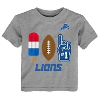 Toddler  Gray Detroit Lions Americana Pop T-Shirt