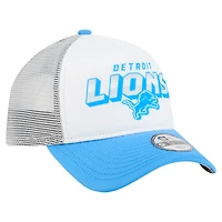 Toddler New Era  White/Blue Detroit Lions  Streak 9FORTY A-Frame Adjustable Hat