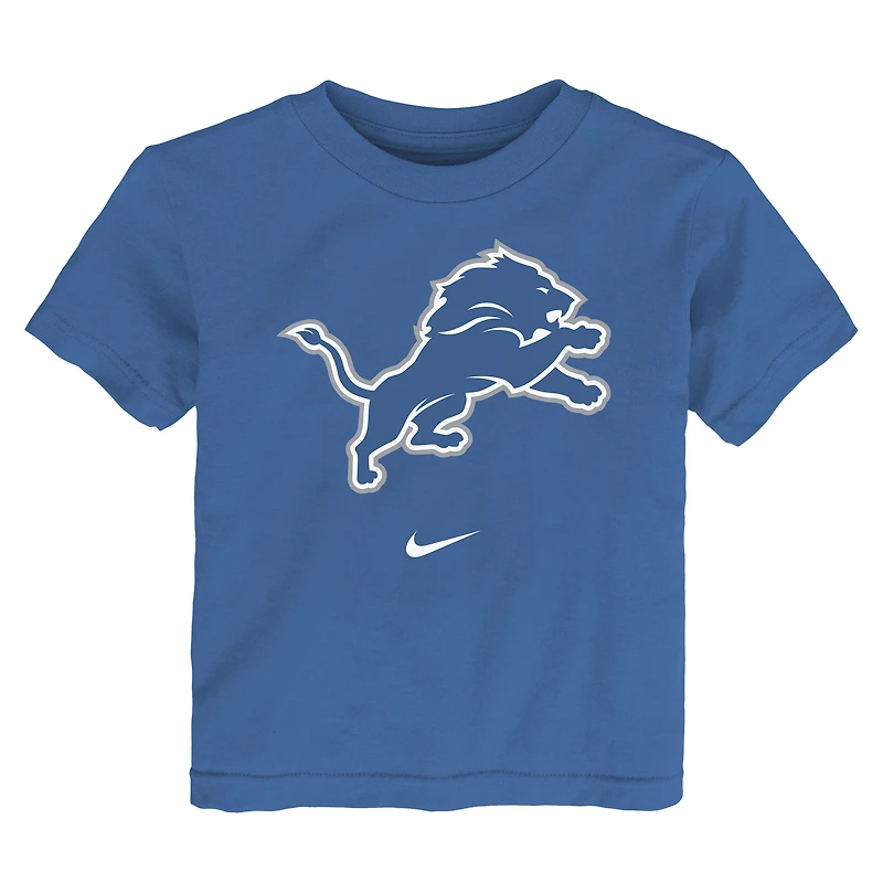 T-shirt Nike bleu Detroit Lions pour enfant avec logo principal Legend Performance