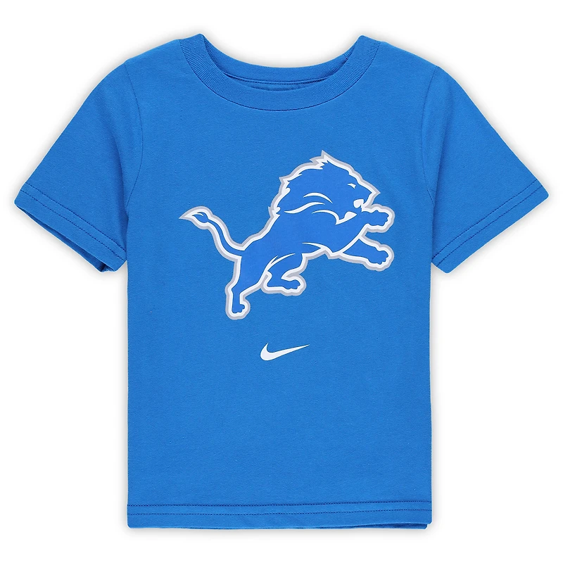 T-shirt Nike bleu avec logo principal des Lions de Detroit pour tout-petit