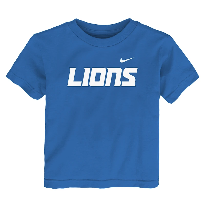 T-shirt Nike bleu Detroit Lions pour tout-petit