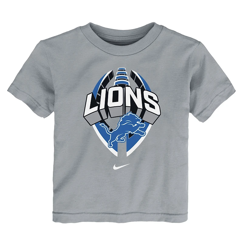 T-shirt Nike gris Detroit Lions Icon Legend pour tout-petit