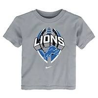 T-shirt Nike gris Detroit Lions Icon Legend pour tout-petit