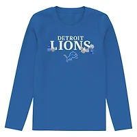 Toddler Outerstuff Blue Detroit Lions Chestnut Holiday Sleep Set
