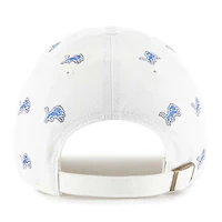 Casquette unisexe '47 blanche Detroit Lions Confetti Clean Up réglable