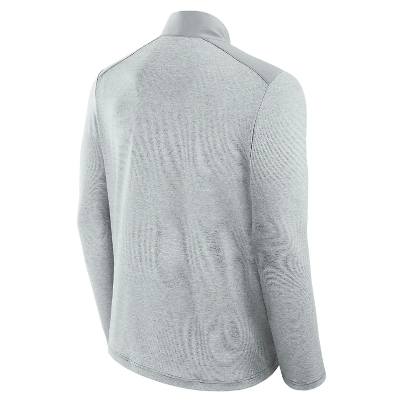 Unisex Fanatics Gray/Heather Gray Detroit Lions Front Office Tonal Full-Zip Jacket